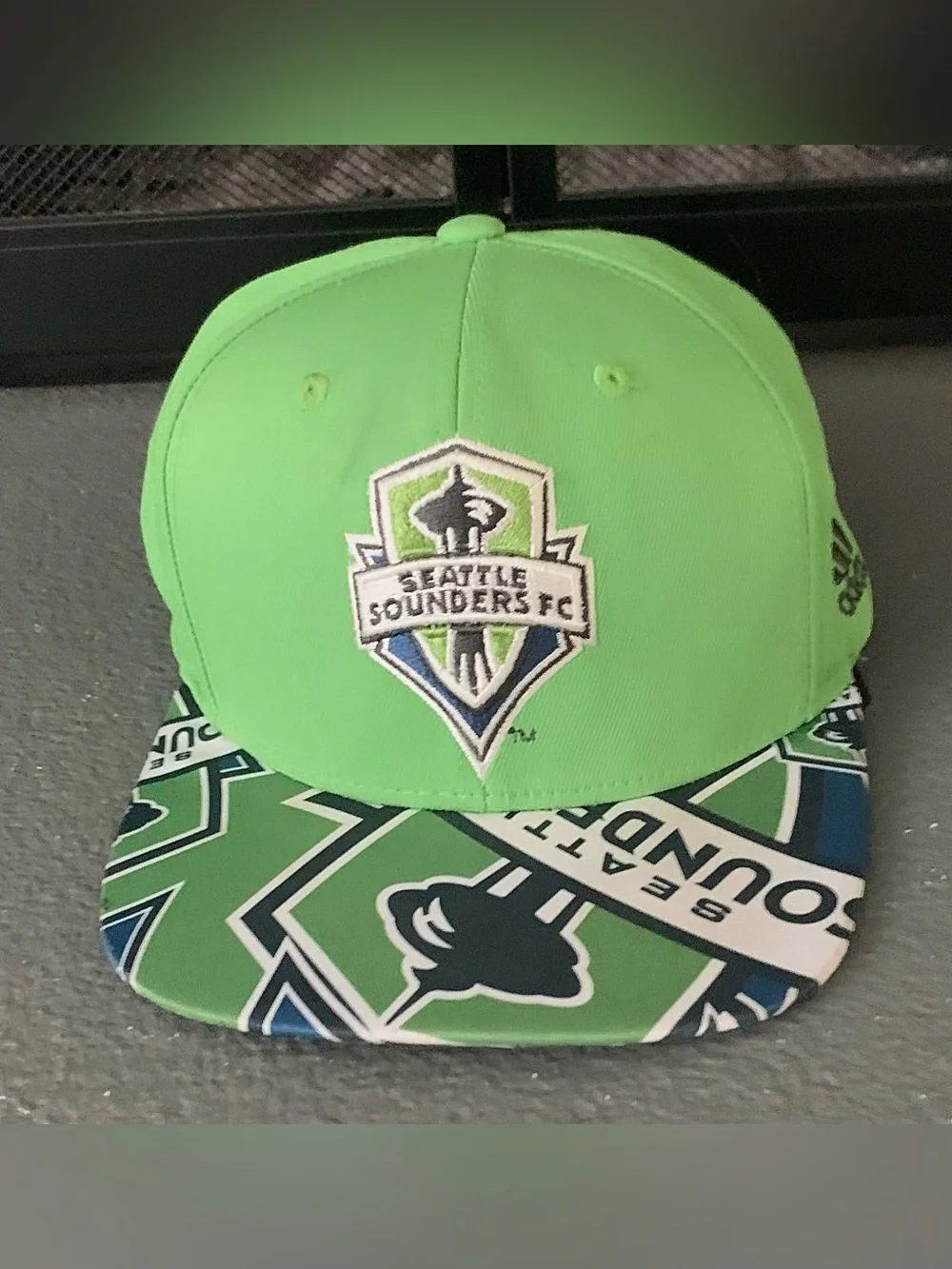 adidas  Officially Licensed Seattle Sounders FC MLS Rave Green Snapback Hat OS
